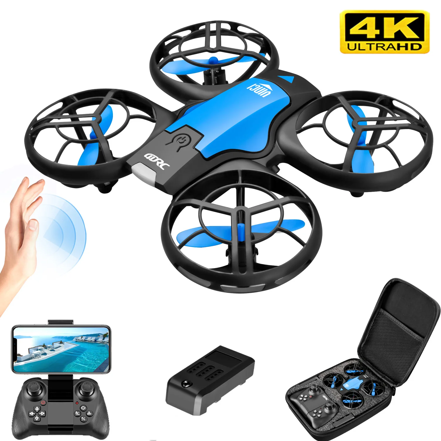 V8 New Mini Drone 4K Professio - Drone Camera Professional recension och pris