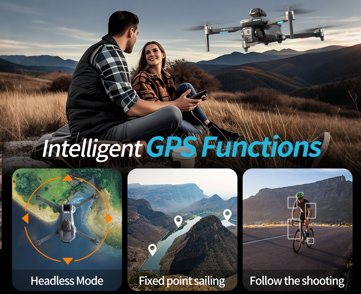 XT606 MAX 3 battery Drone 4k 8 - Drone Camera Thermal recension och pris