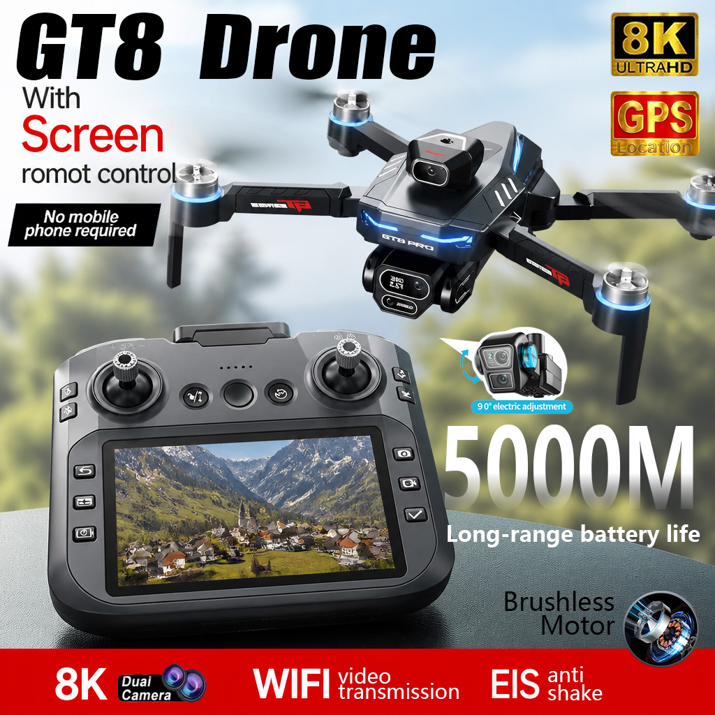 New GT8 Drone Professional 8K  - Drone Camera Night Vision recension och pris