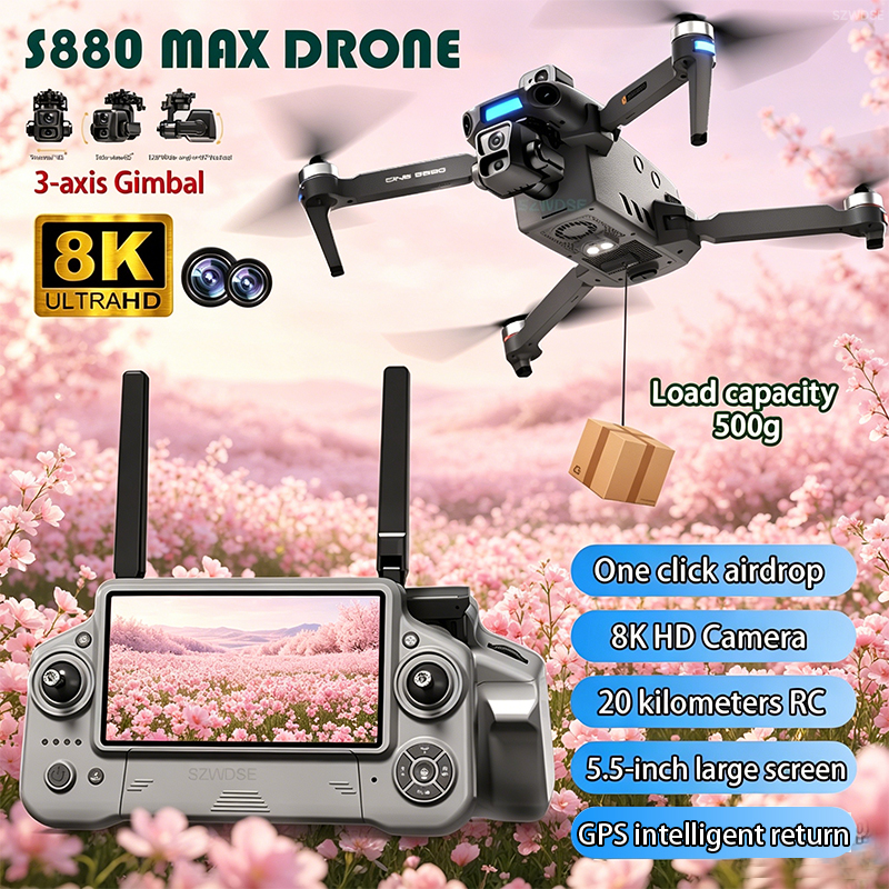 2026 New 8K Dual Camera Drone  - Drone Camera Lens recension och pris