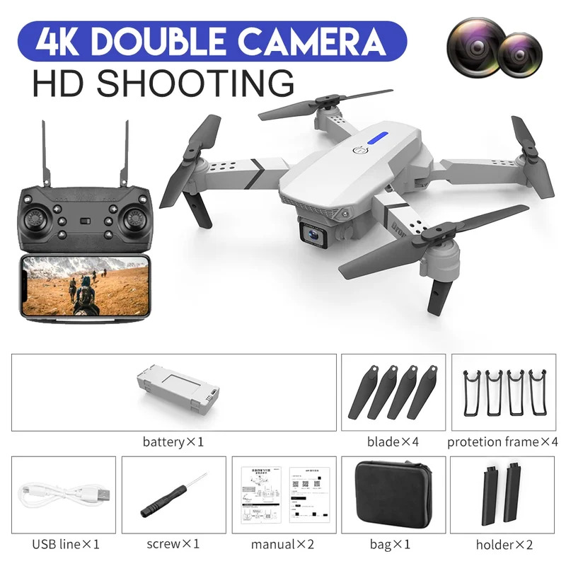 E88 ProIntelligent Folding Dro - Drone Camera Professional recension och pris