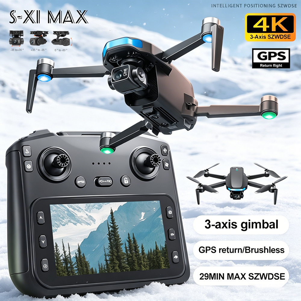 New S-X1 MAX Drone GPS 8K Prof - Drone Camera Professional recension och pris