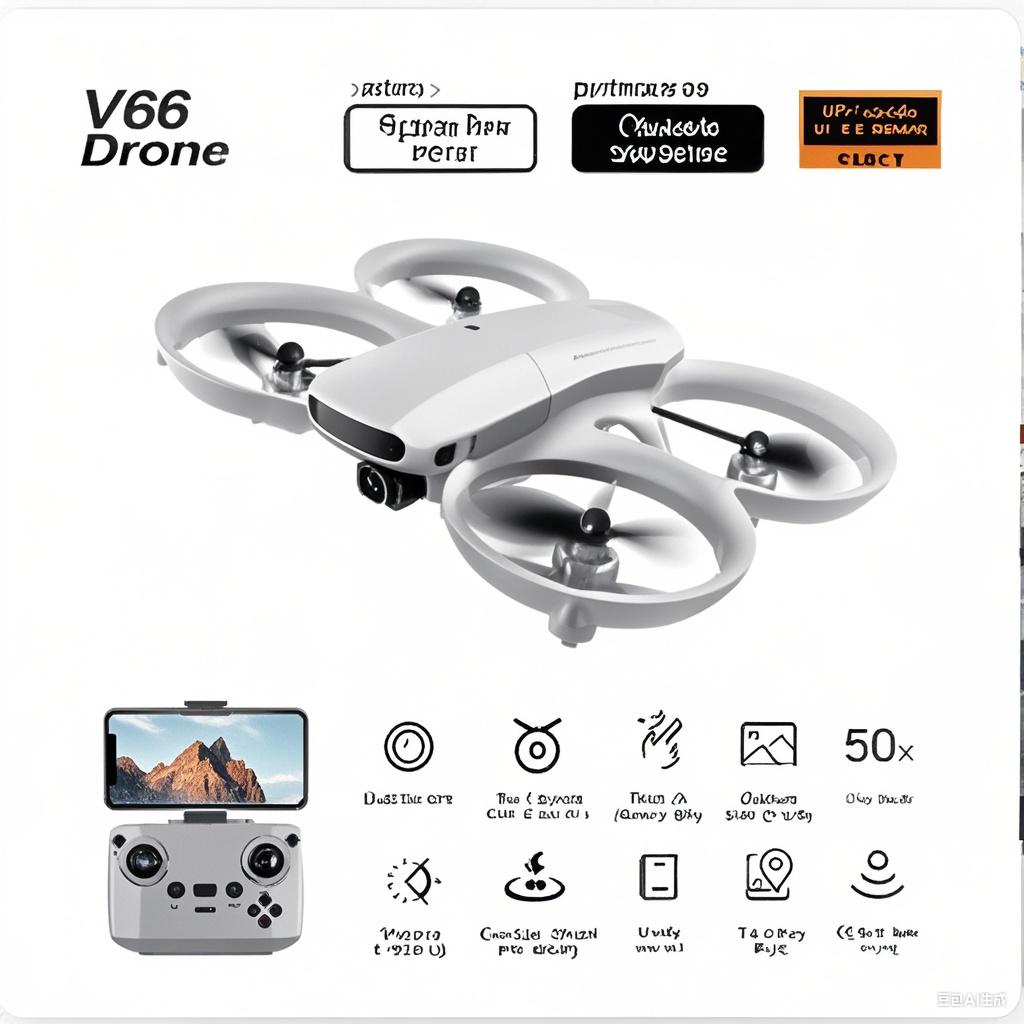 V66 Mini Remote Control Positi - Drone Camera Wide Angle recension och pris