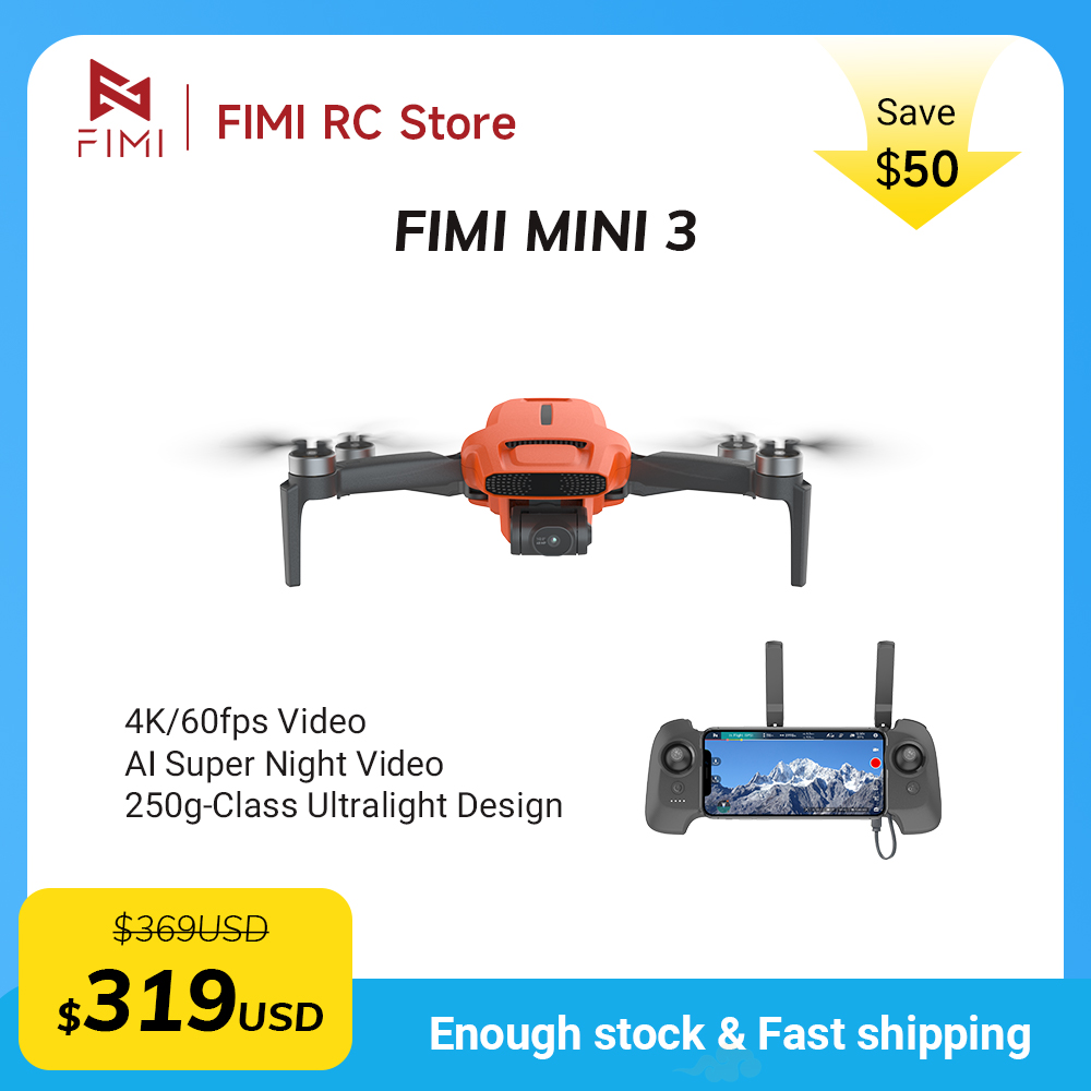FIMI MINI 3 Camere Drone 4K 60 - Drone Camera With Gimbal recension och pris